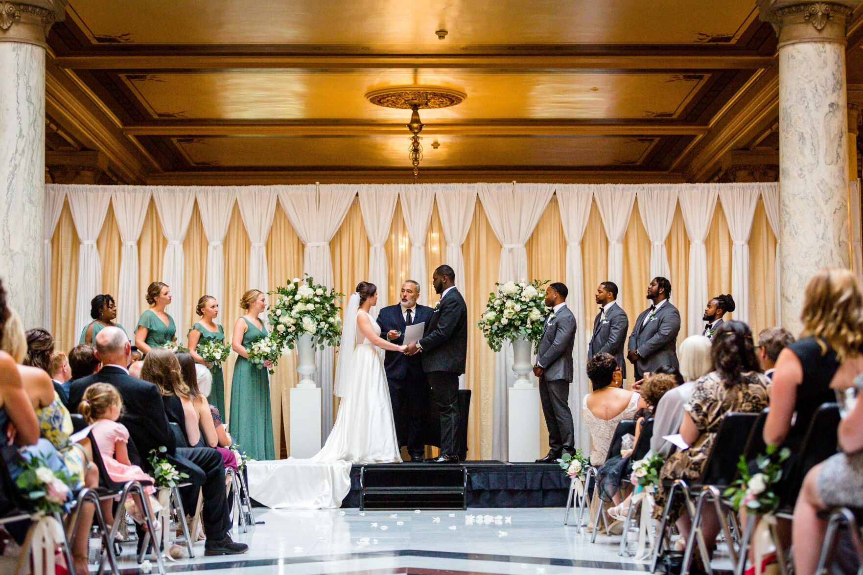Brides put the Statehouse's wedding-cake architecture to good use